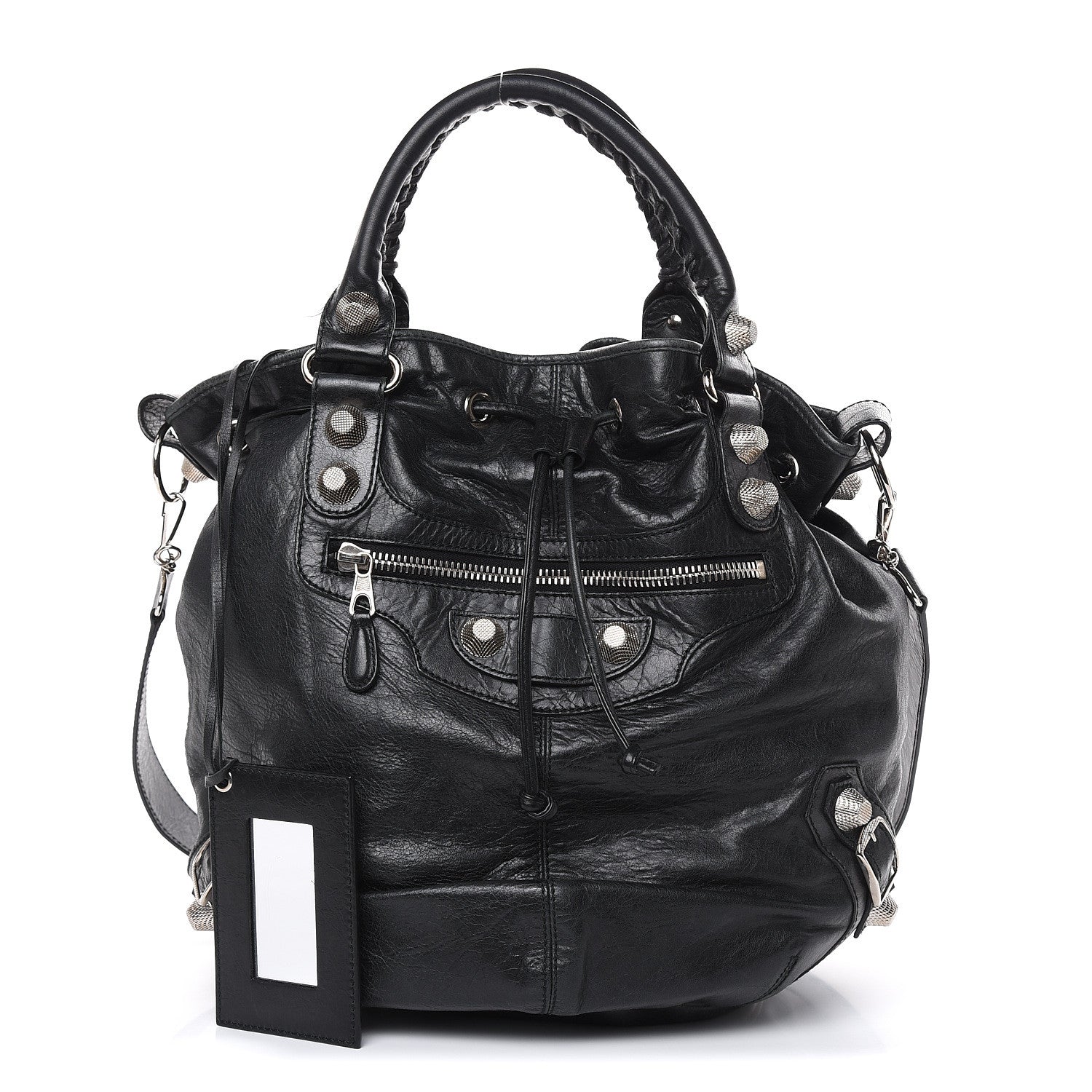 Balenciaga Agneau Giant 21 Silver Hardware Pompon Black 1 of 18