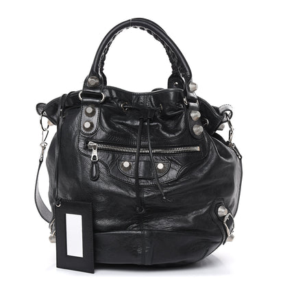 Balenciaga Agneau Giant 21 Silver Hardware Pompon Black 1 of 18