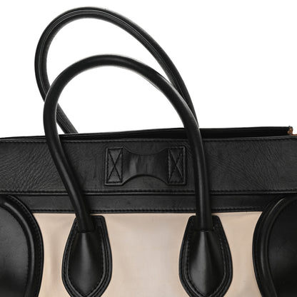 Celine Smooth Calfskin Suede Micro Tri-Color Luggage White 11 of 12