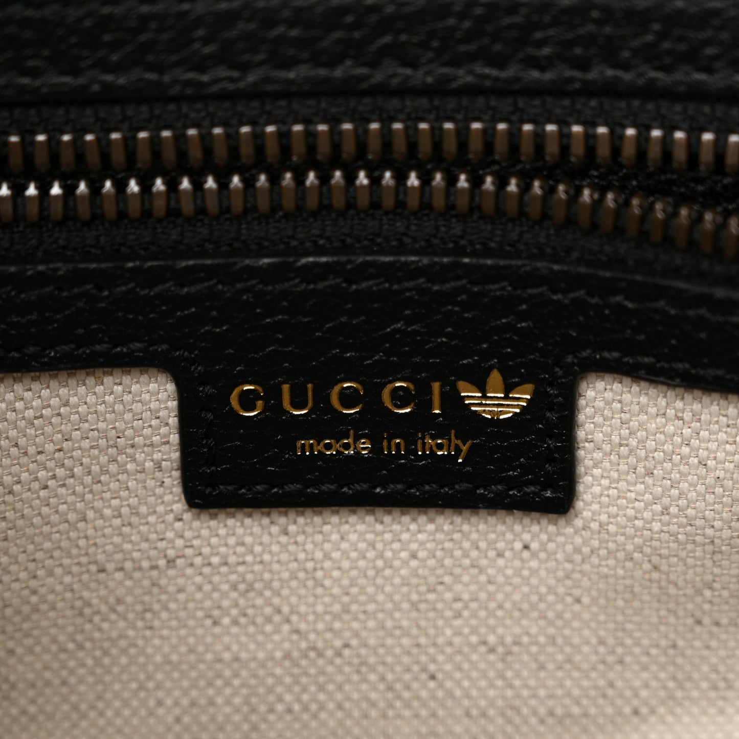 X ADIDAS Crystal Vintage Monogram Textured Dollar Calfskin Web Trefoil Logo Small Messenger Bag Hibiscus Red Off White Black