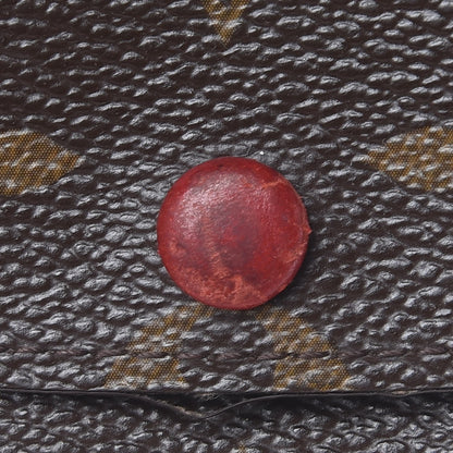Louis Vuitton Monogram Emilie Wallet Red 7 of 10