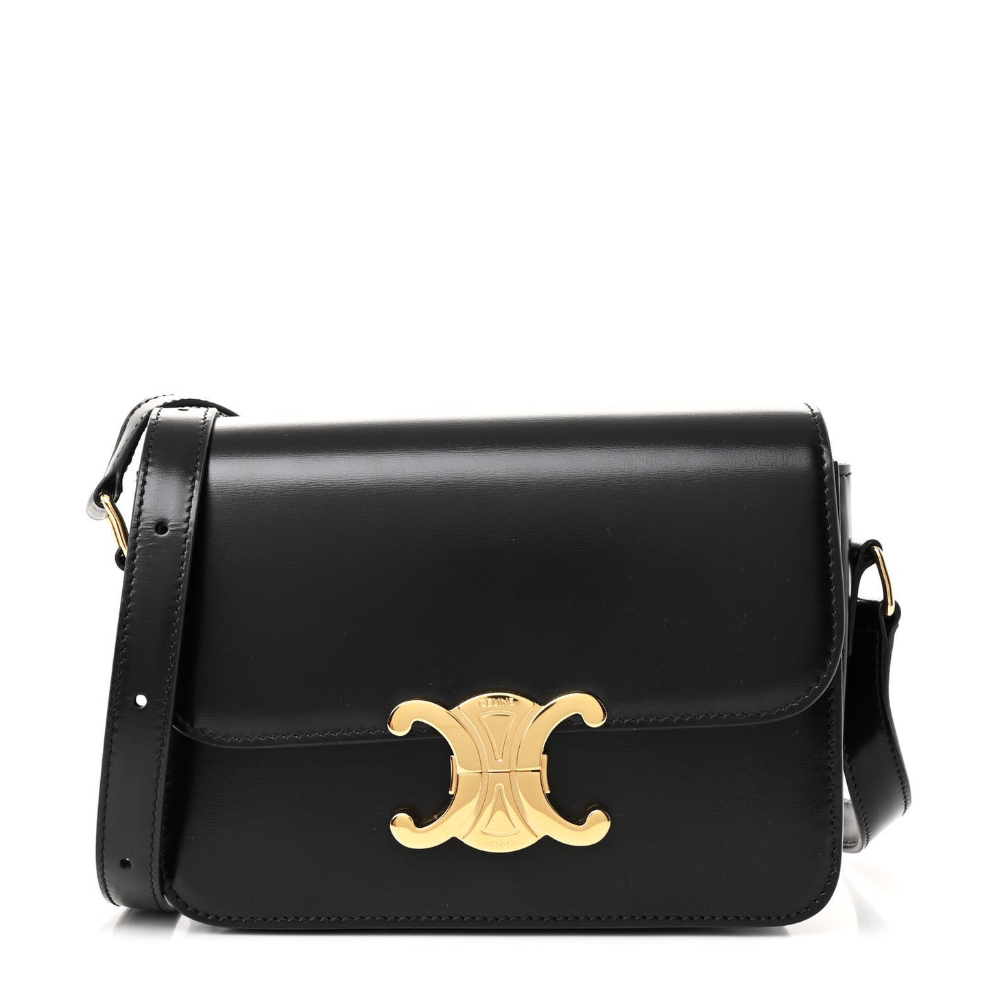 Shiny Calfskin Teen Triomphe Black
