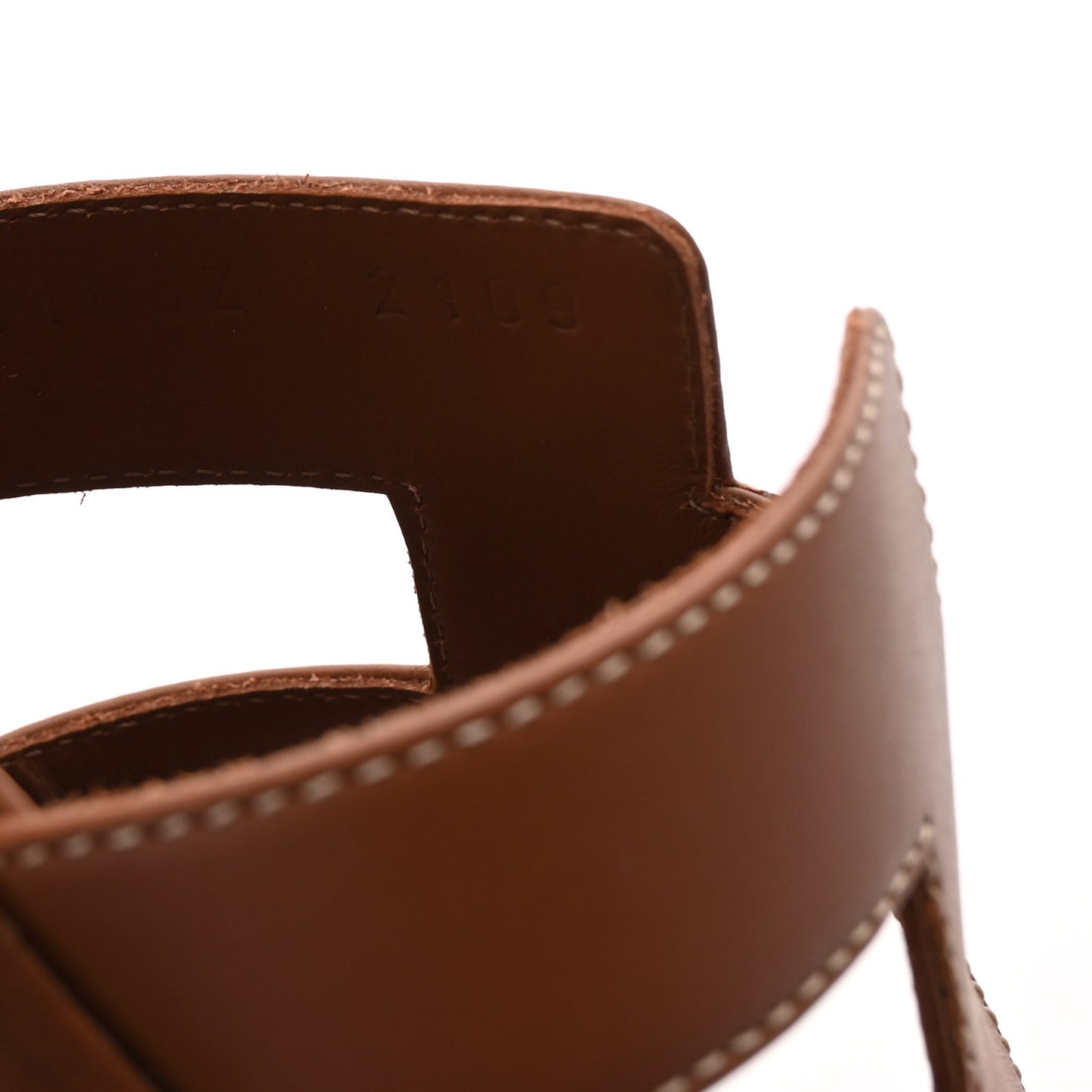 Box Calfskin Oran Sandals 39 Gold