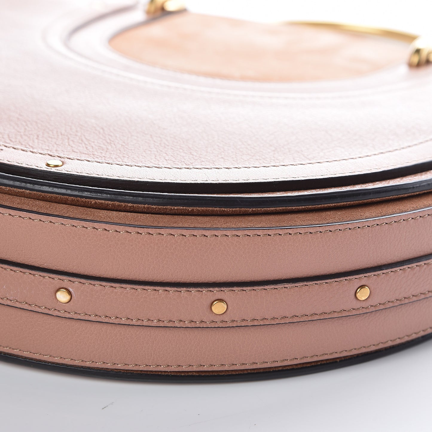 Goatskin Suede Medium Pixie Bag Nougat