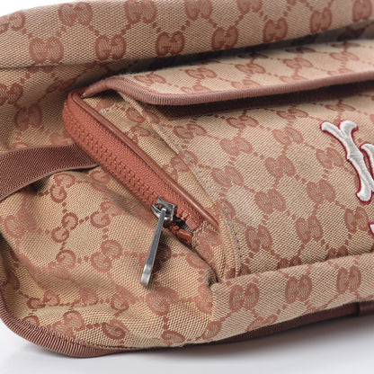 Gucci X MLB GG Monogram LA Dodgers Convertible Belt Bag Beige Ruggine Ivory 10 of 11