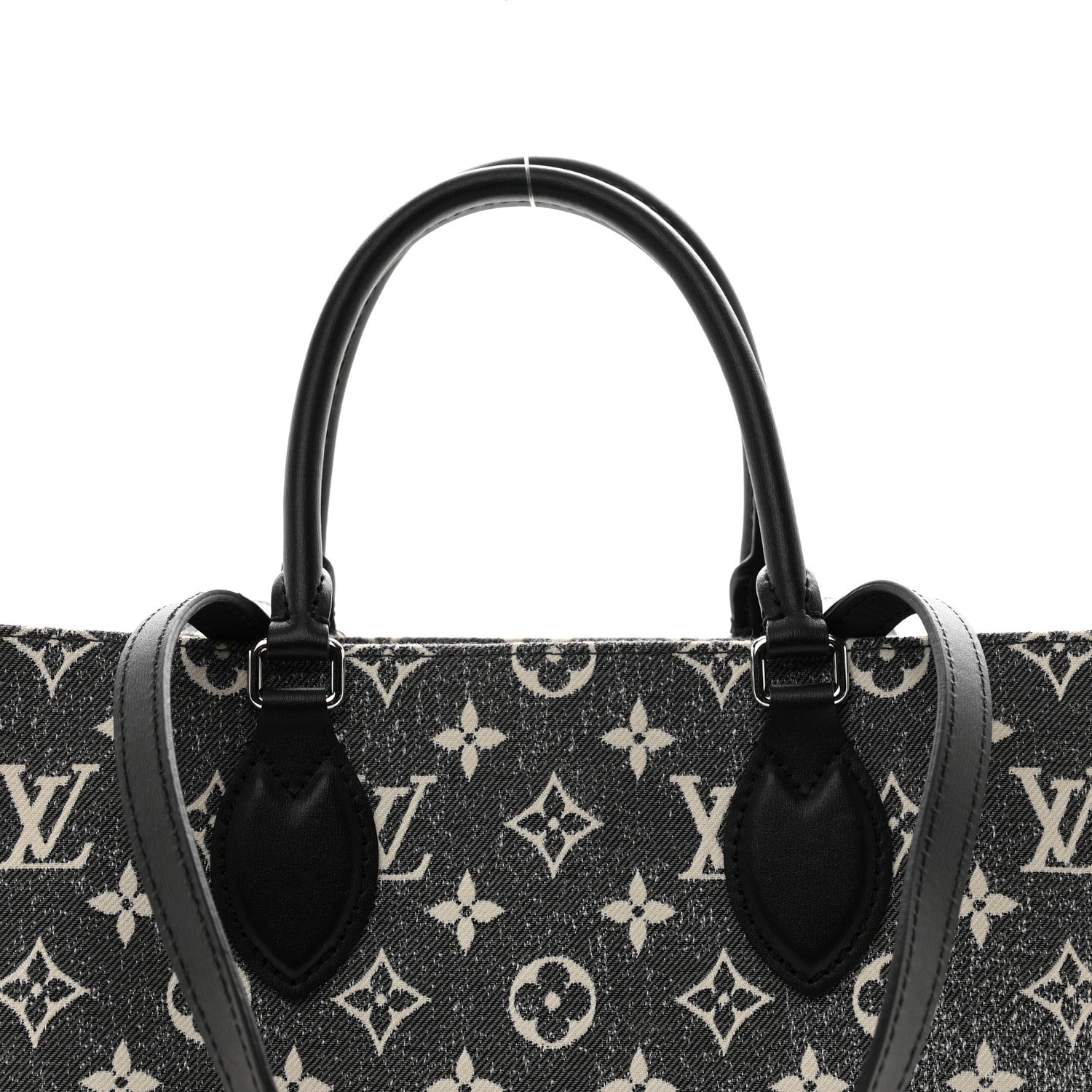 Louis Vuitton Monogram Jacquard Denim Onthego MM Bleu 5 of 10