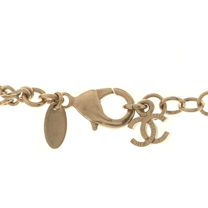 Chanel Enamel Bead Logo Necklace Gold Multicolor 5 of 5