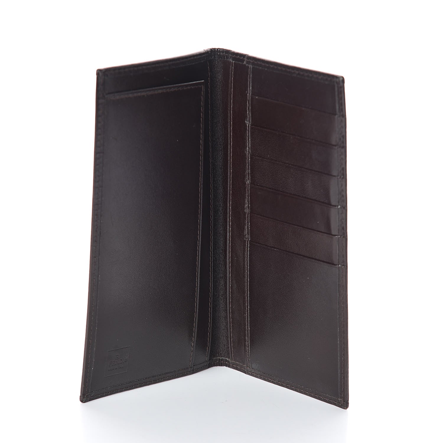 Fendi Zucca Vertical Wallet Tobacco 5 of 6