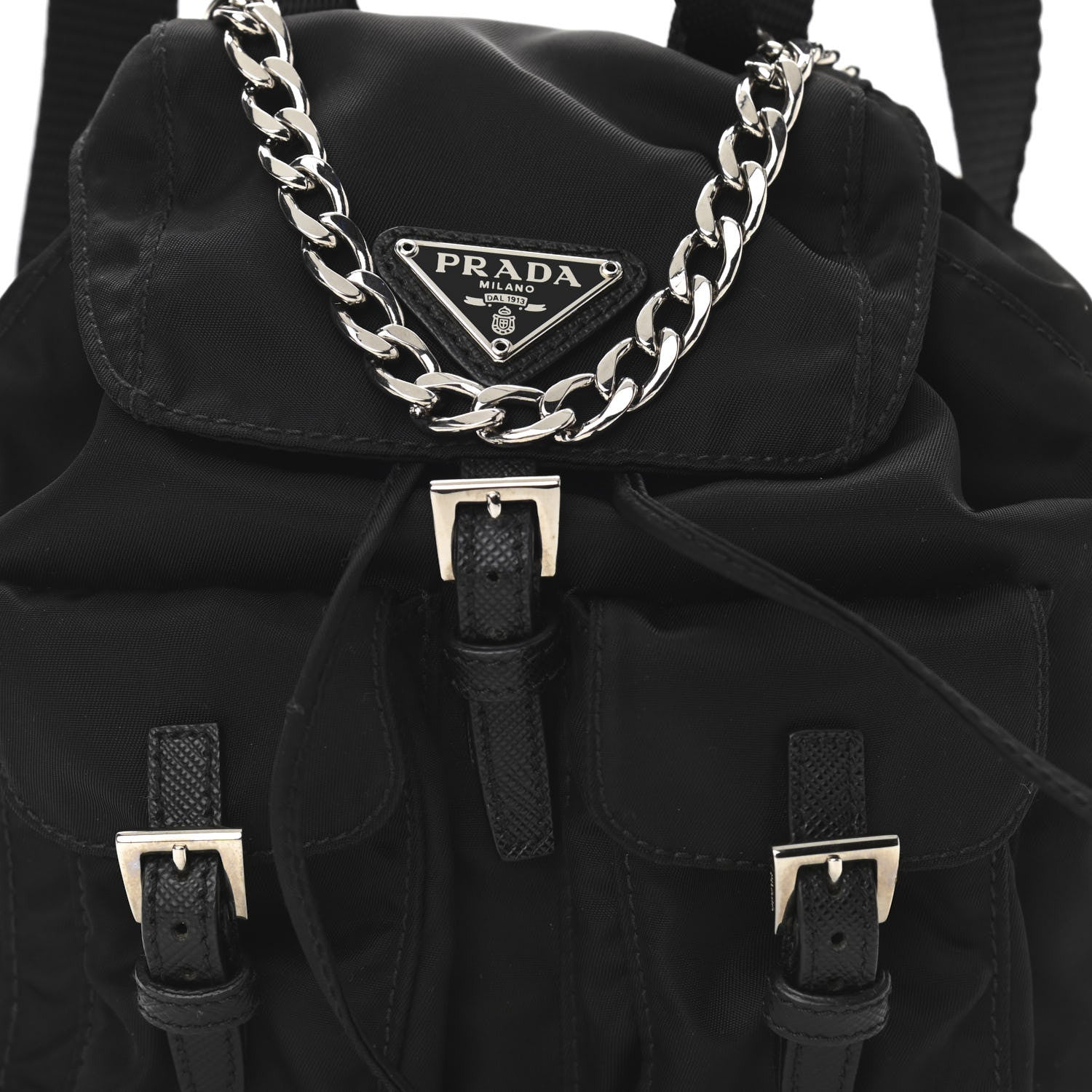 Prada Nylon Vela Mini Crossbody Backpack Black 7 of 9