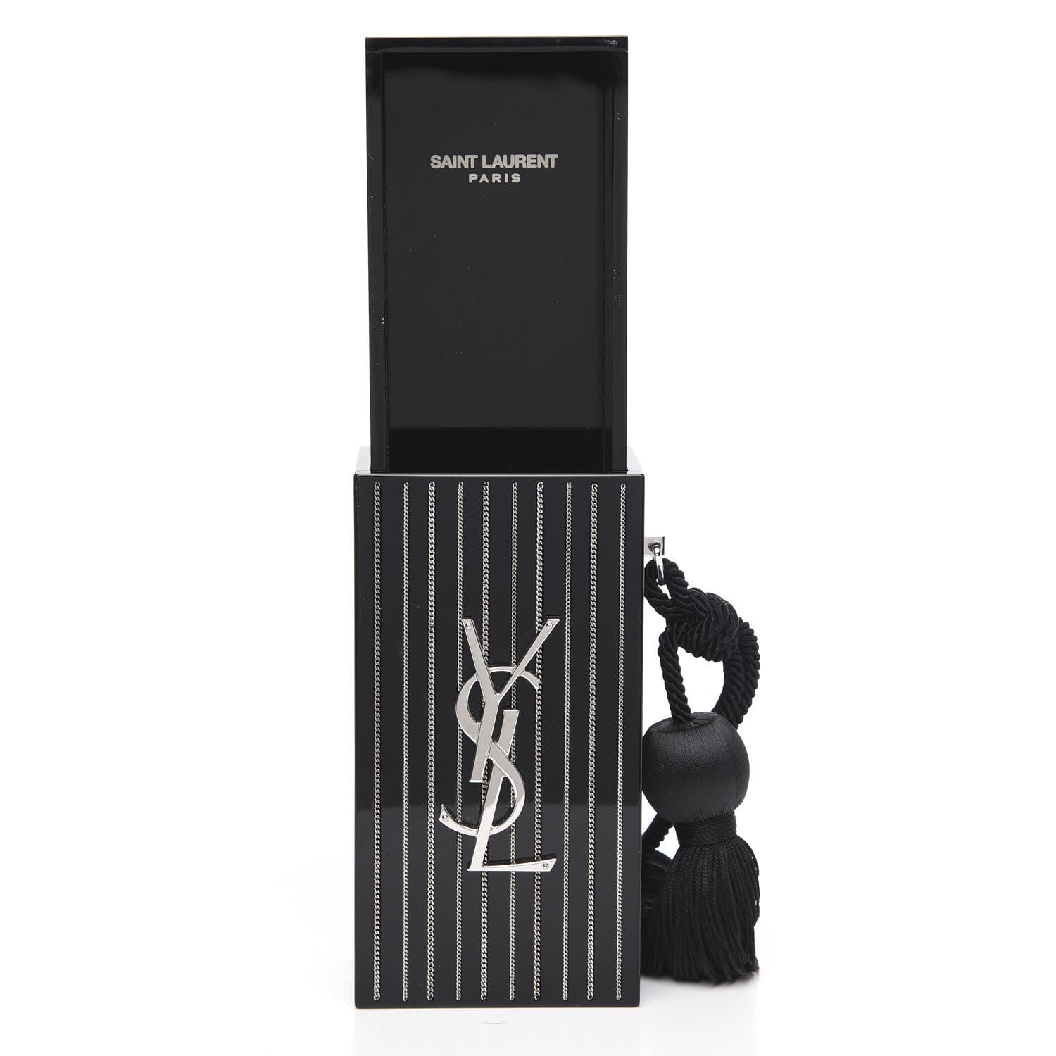 Saint Laurent Acrylic Metal Miniadure Logo Match Box Black 5 of 12