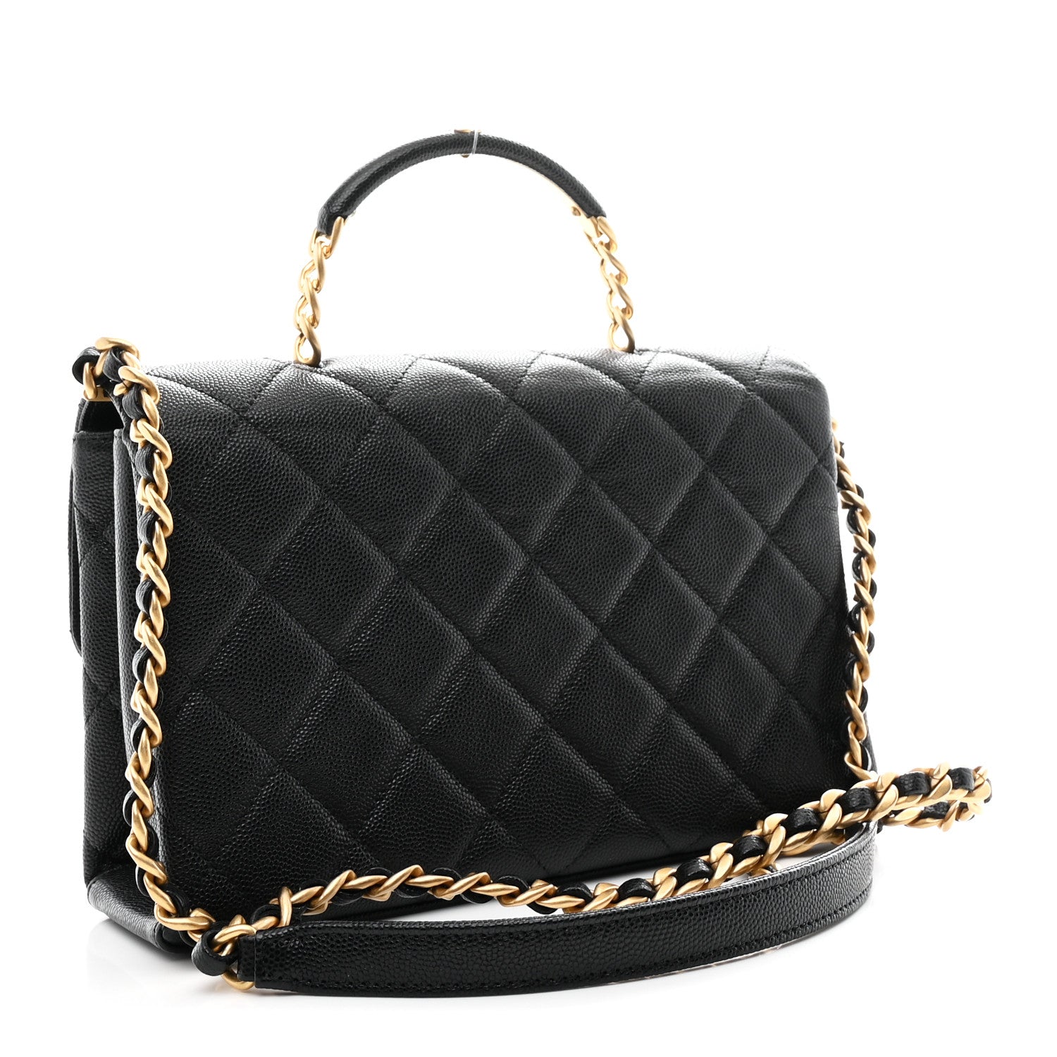 Chanel Caviar Quilted Medium Carry Me Top Handle Flap Black 3 of 11
