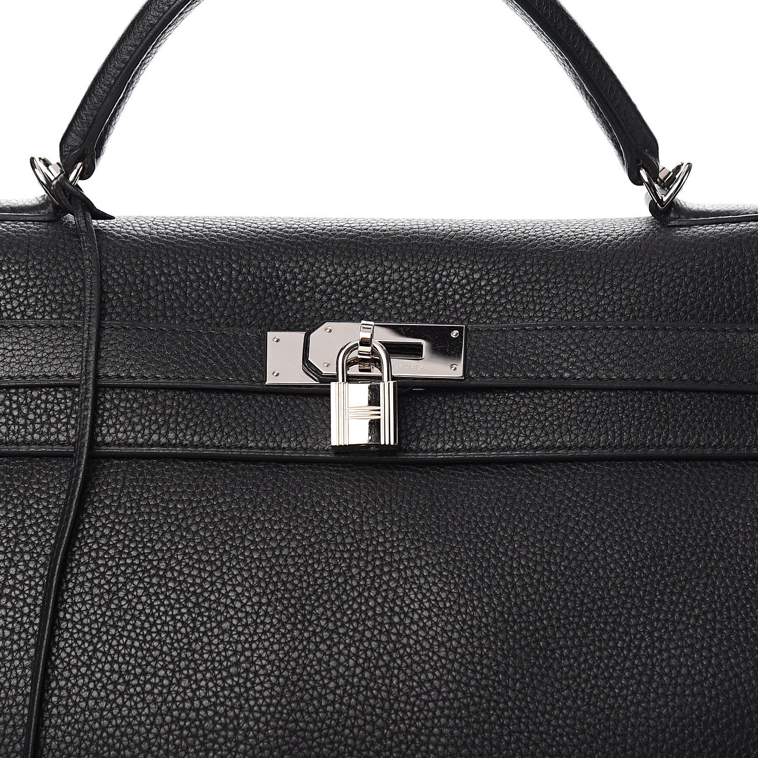 Hermes Taurillon Clemence Retourne Kelly 40 Black 33 of 34
