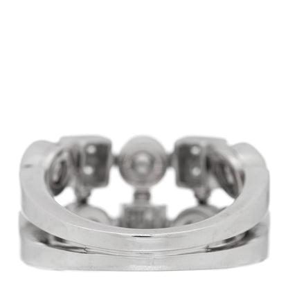Bulgari 18K White Gold Diamond Lucia Ring 52 6 3 of 4