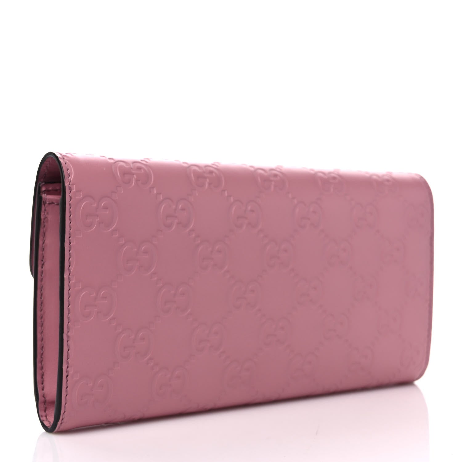Gucci Guccissima Signature Icon Continental Wallet Carmine Rose 3 of 7