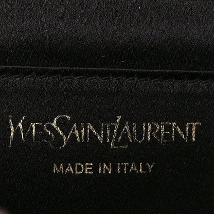 Saint Laurent Calfskin Monogram Large Belle De Jour Clutch Black 7 of 9