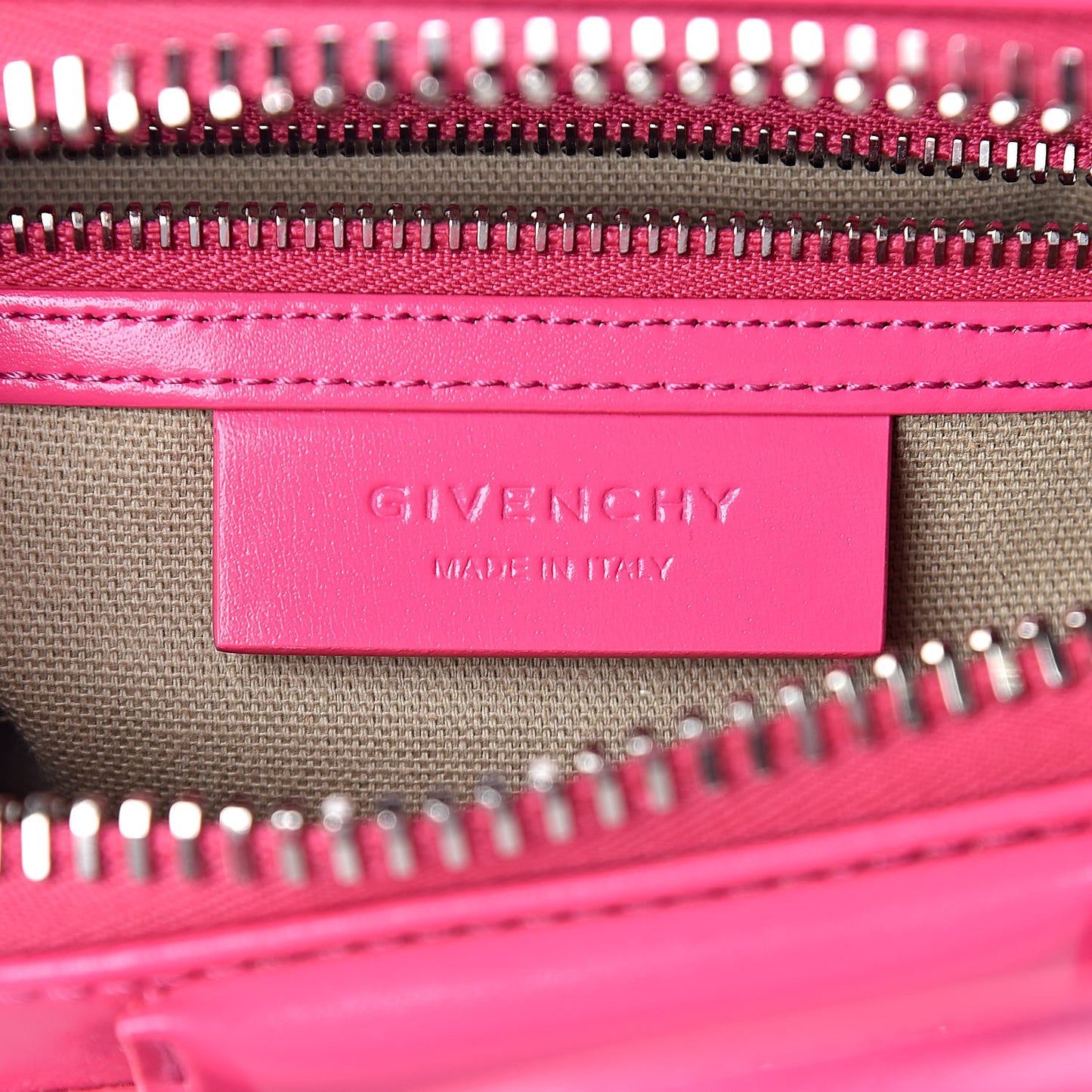 Shiny Lord Calfskin Mini Antigona Shocking Pink