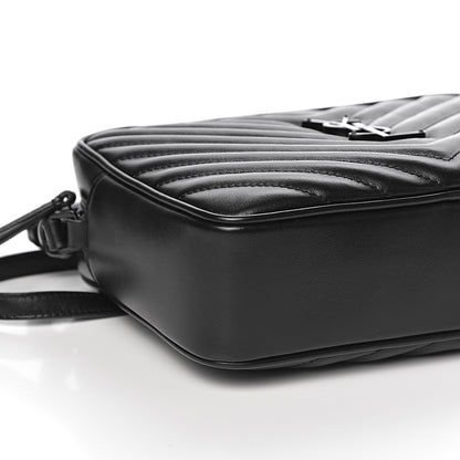 Saint Laurent Calfskin Matelasse Monogram Lou Camera Bag Black 8 of 10