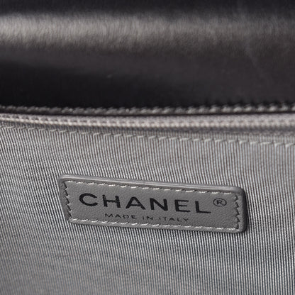Chanel Lambskin Quilted Large Boy Flap Black 6 of 16