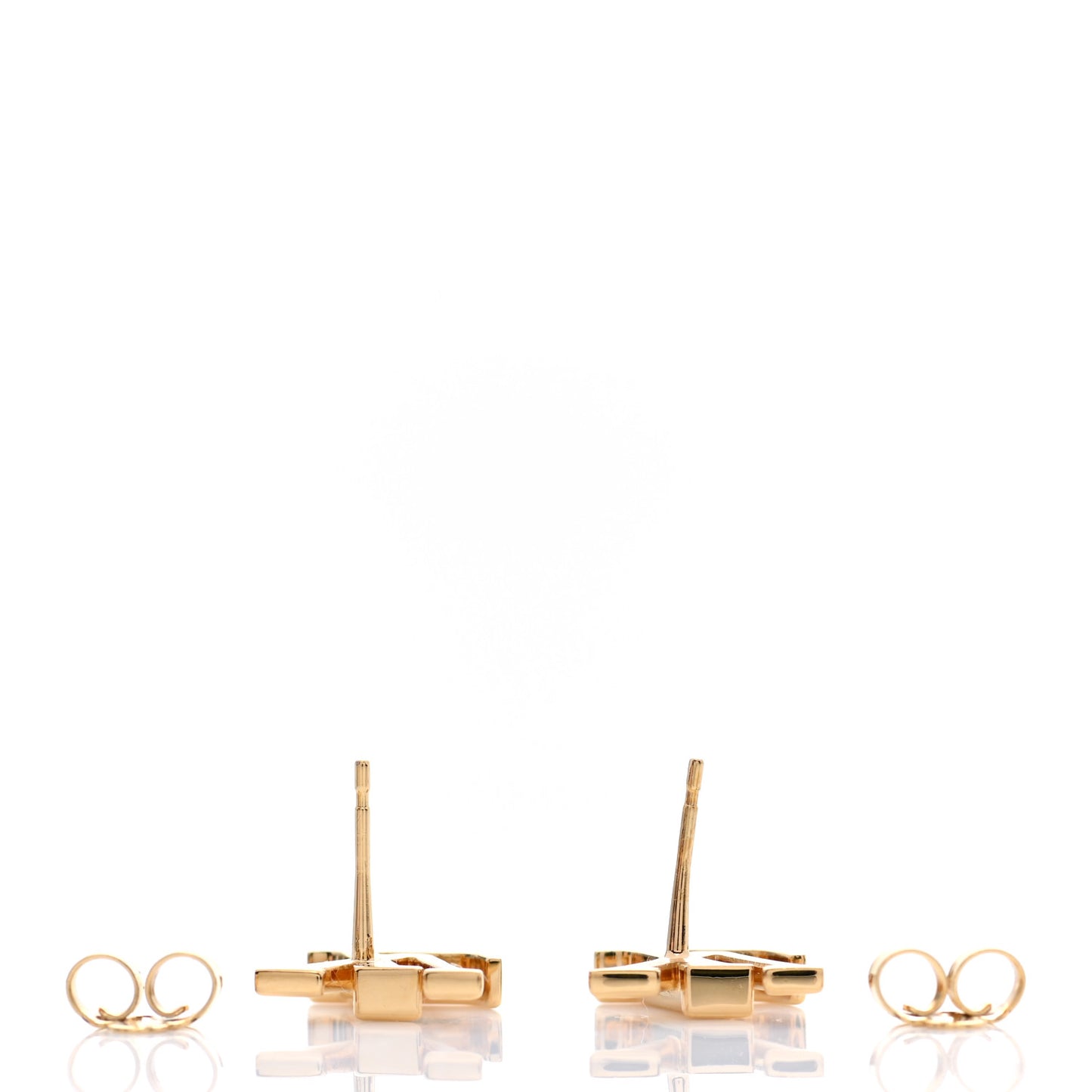 Metal LV Iconic Earrings Gold