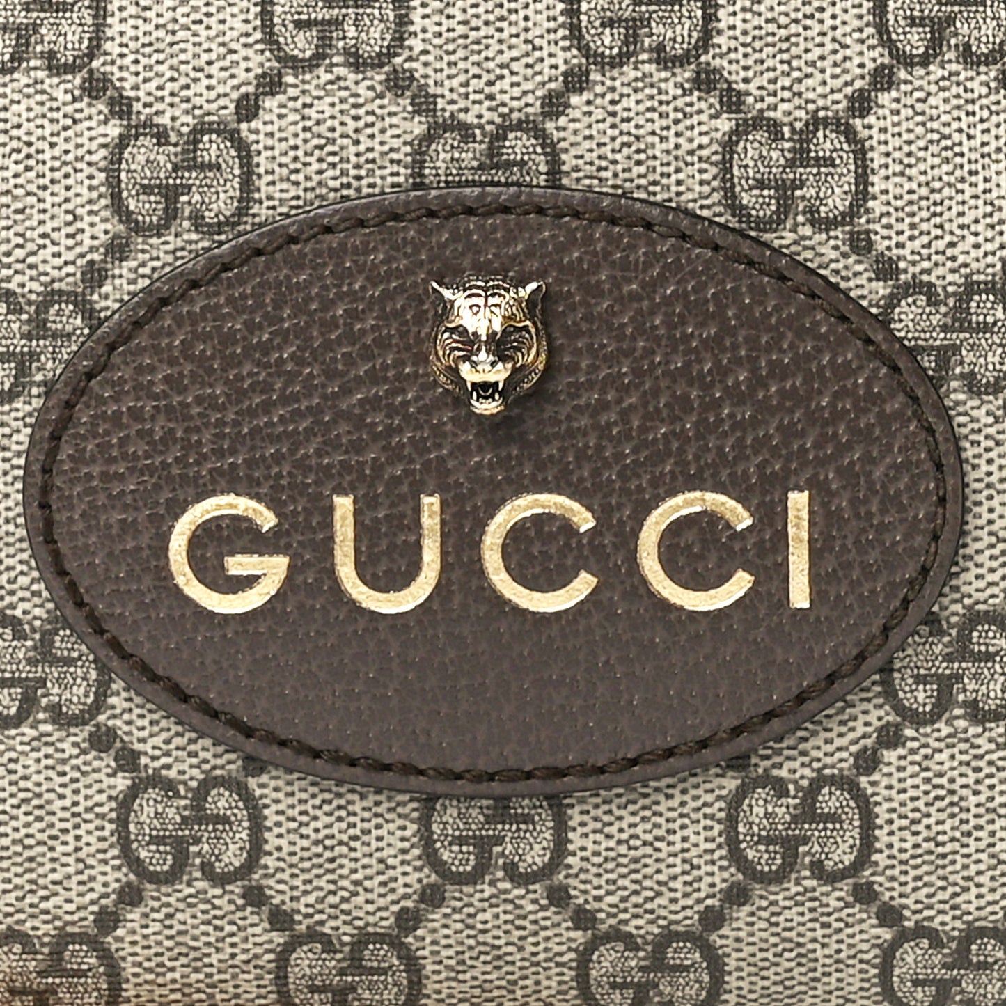 GG Supreme Monogram Web Neo Vintage Shoulder Bag Beige New Acero Crop