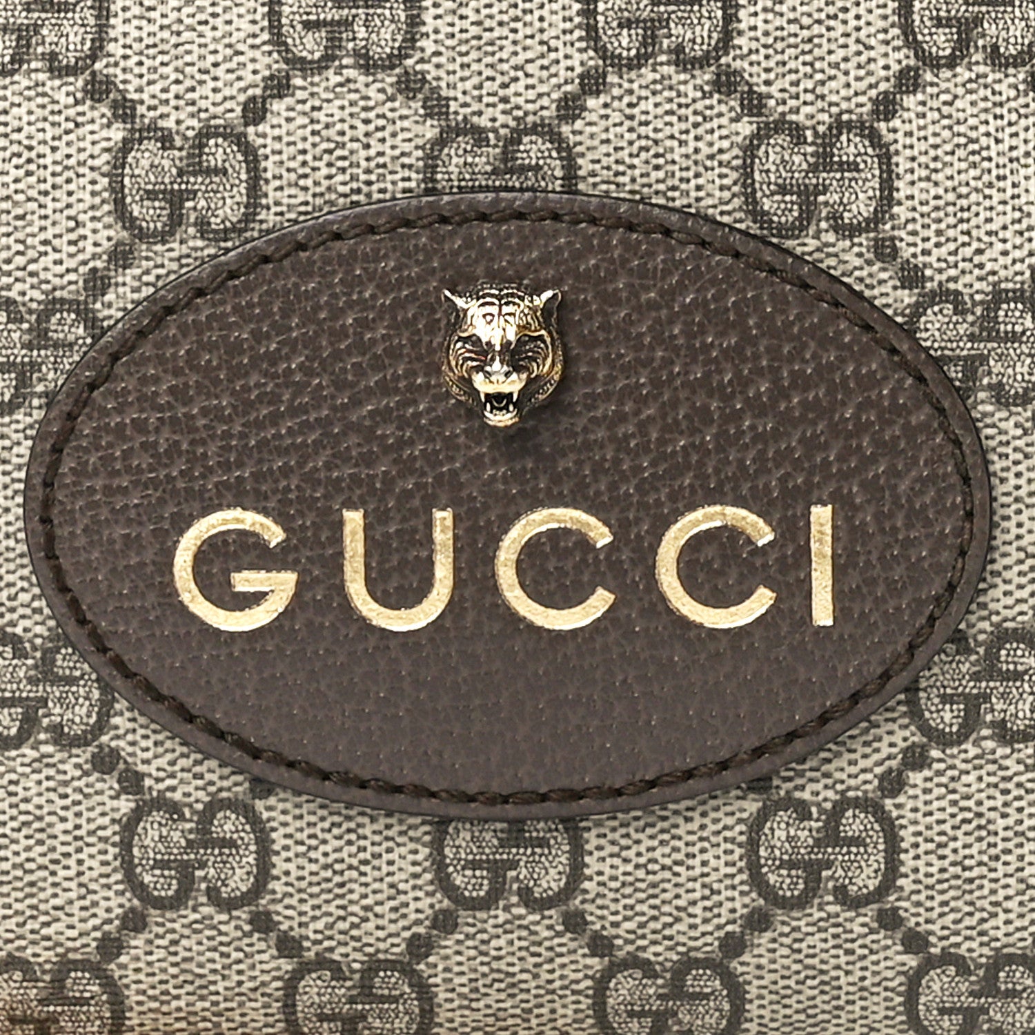 Gucci GG Supreme Monogram Web Neo Vintage Shoulder Bag Beige New Acero Crop 9 of 12