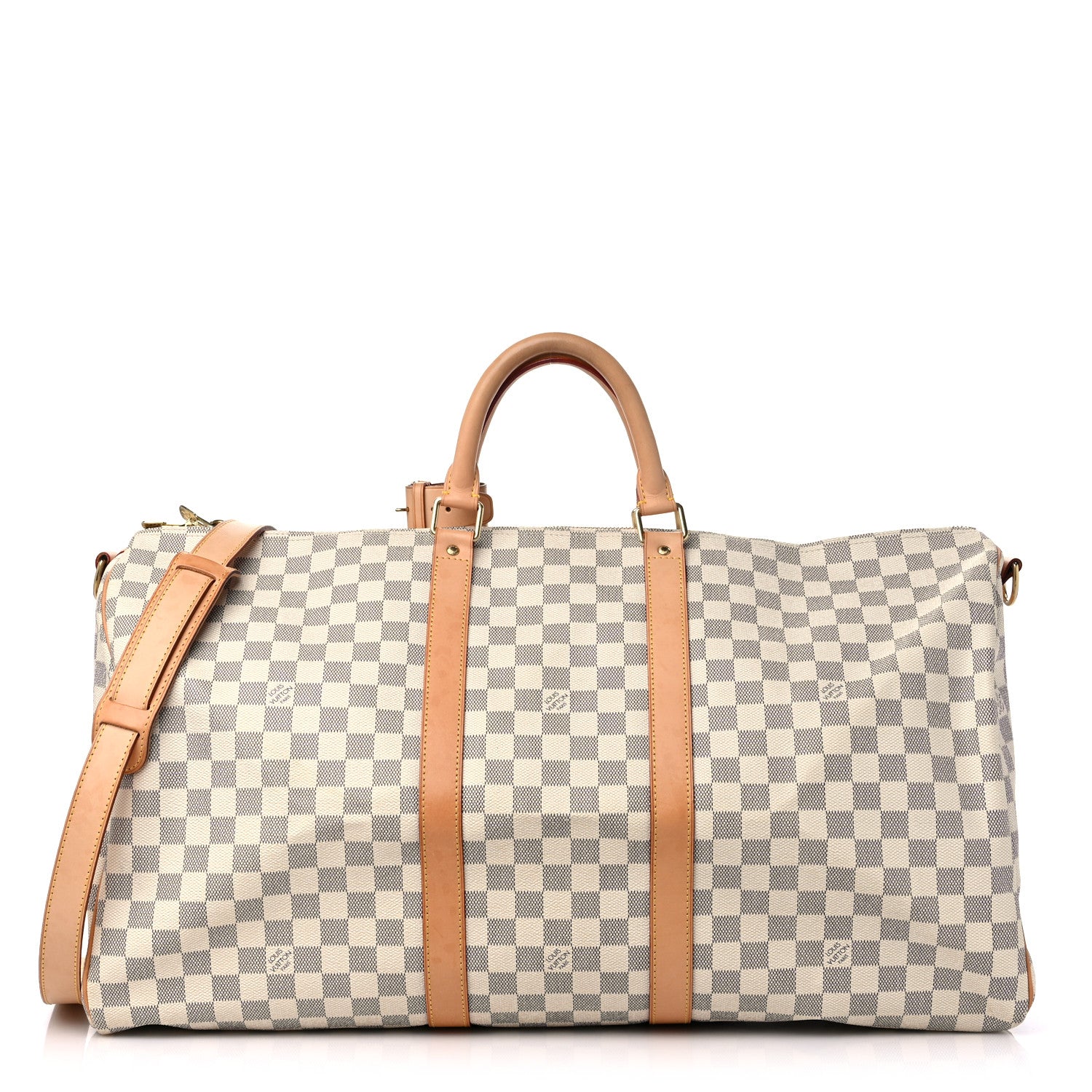 Louis Vuitton Damier Azur Keepall Bandouliere 55 1 of 20