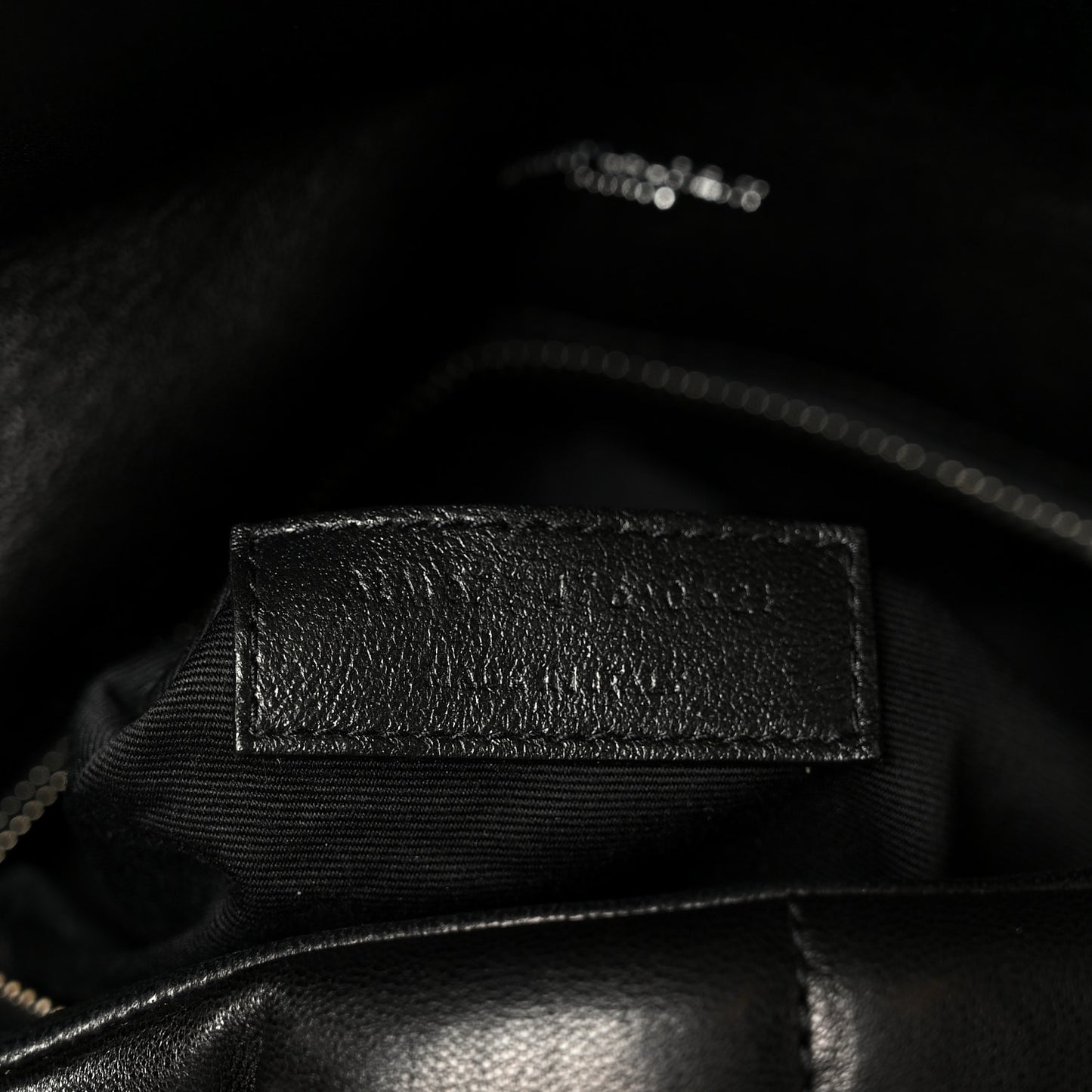 Lambskin Quilted Small Loulou Puffer Monogram Chain Satchel Black