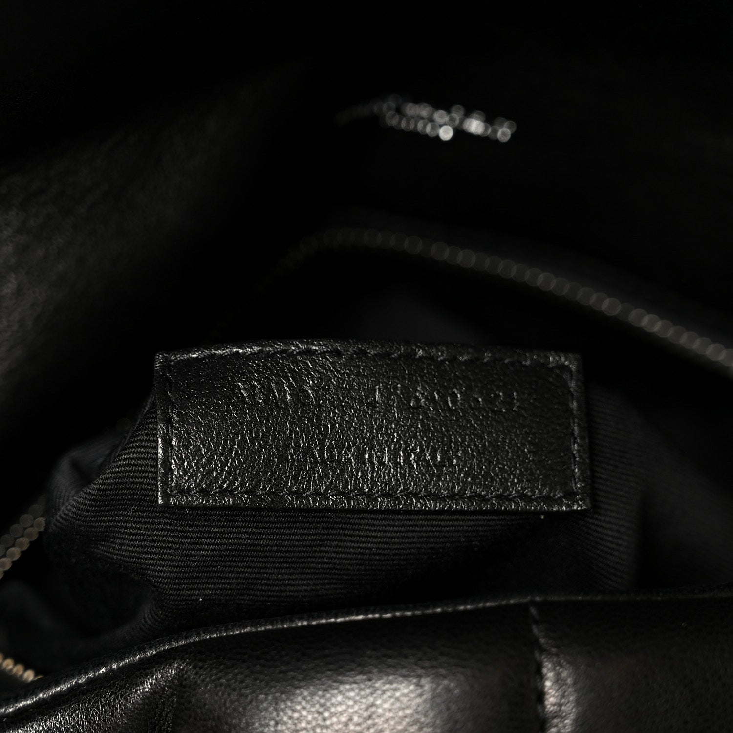 Saint Laurent Lambskin Quilted Small Loulou Puffer Monogram Chain Satchel Black 8 of 11