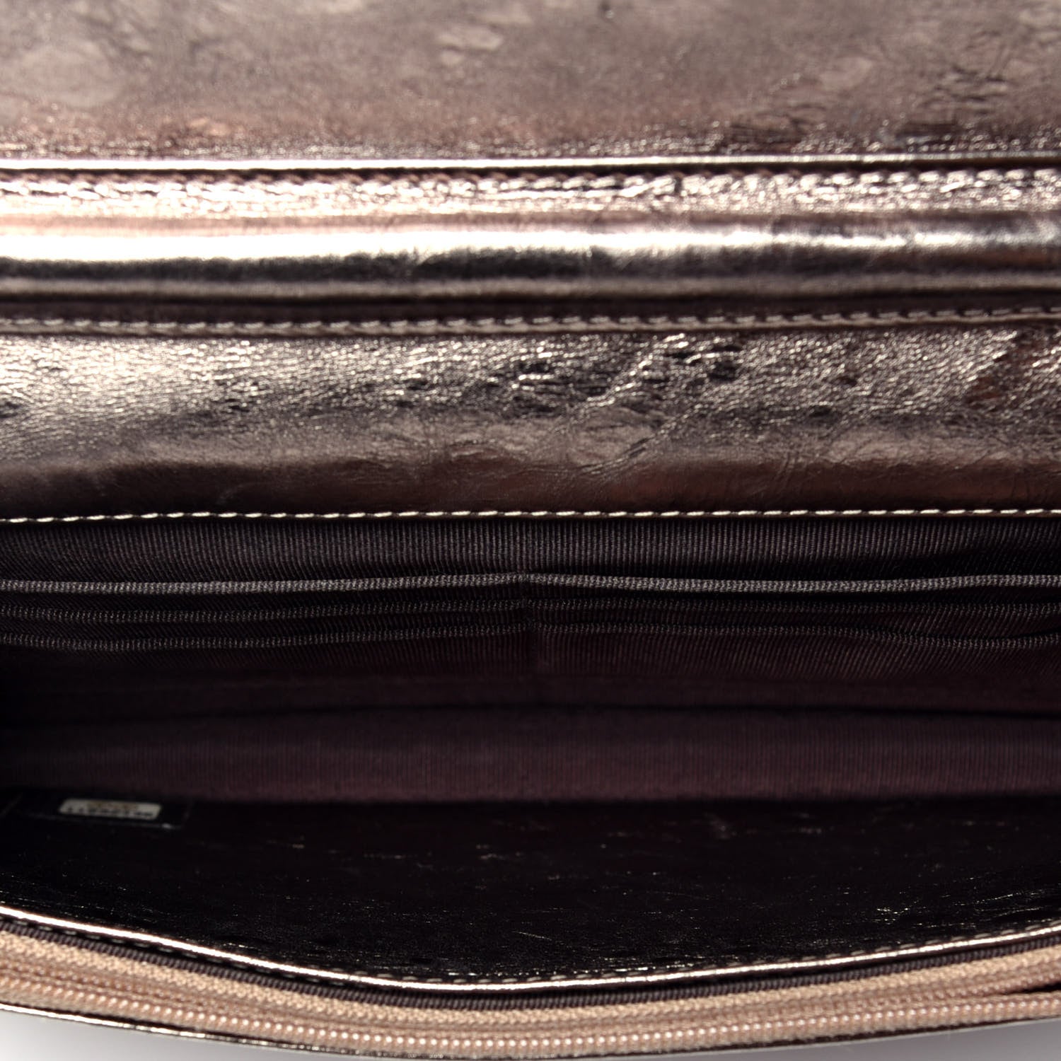 Chanel Metallic Aged Calfskin Quilted Reissue Wallet On Chain WOC Bronze 5 of 10