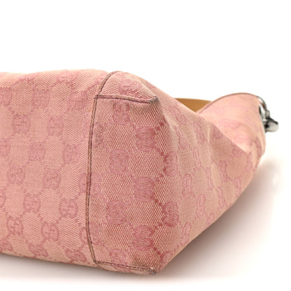 Gucci Monogram Horsebit Top Handle Hobo Bag Pink 10 of 10