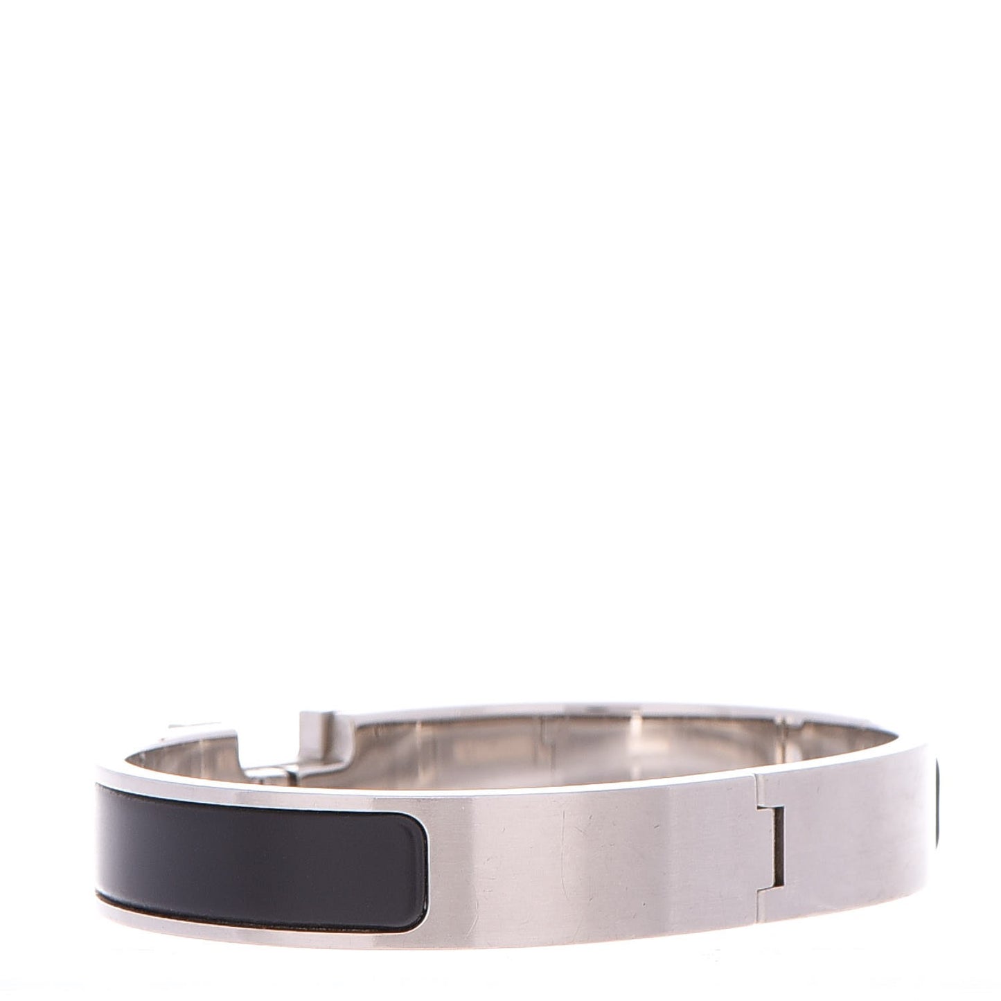 Matte Enamel Narrow Clic Clac HH Bracelet GM Black