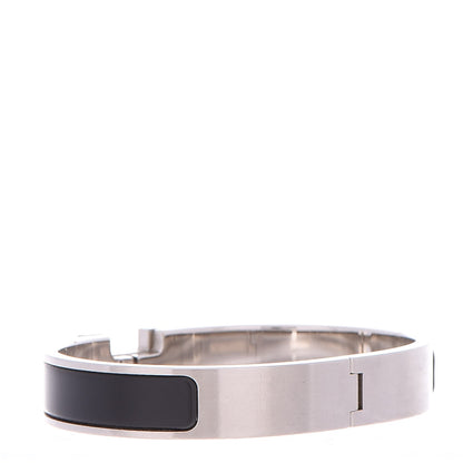 Hermes Matte Enamel Narrow Clic Clac HH Bracelet GM Black 3 of 5