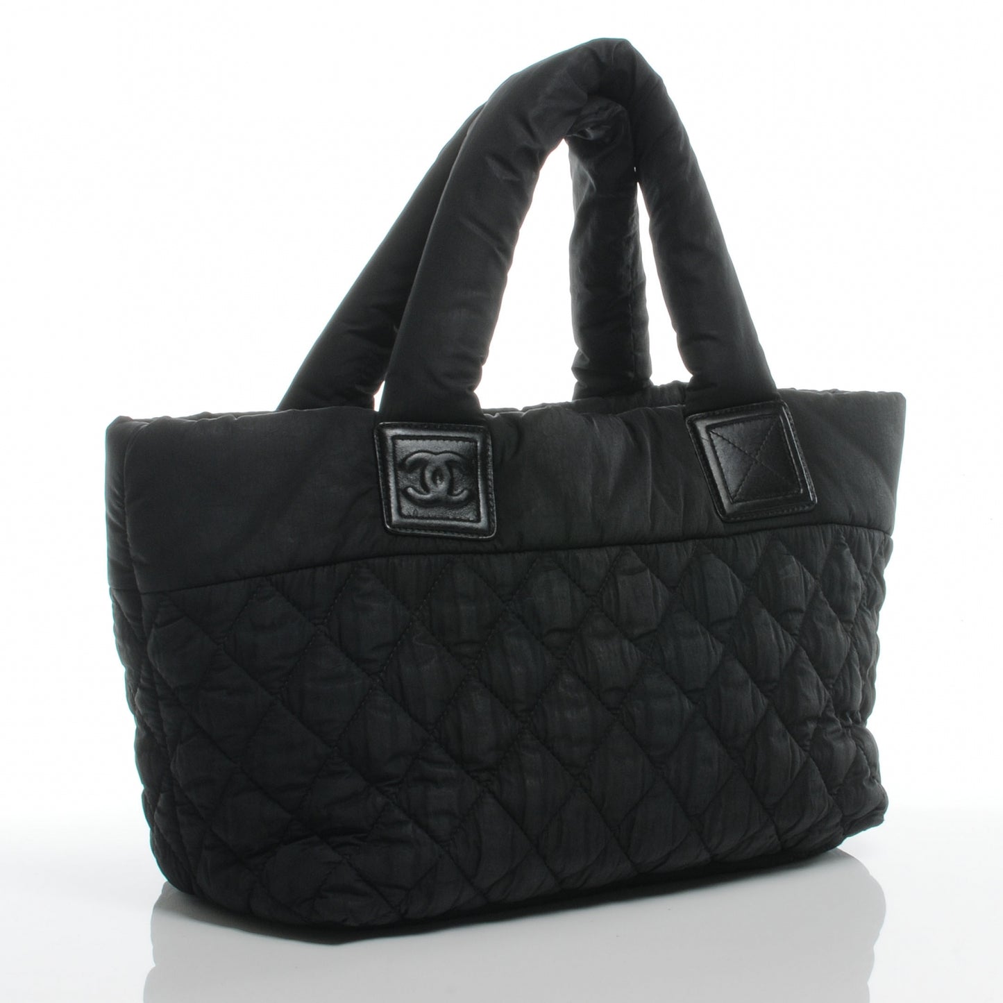 Small Nylon Coco Cocoon Tote Black