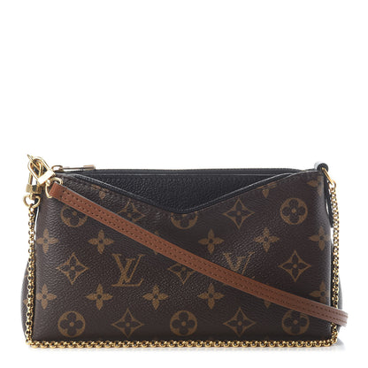 Louis Vuitton Monogram Pallas Clutch Black 1 of 11