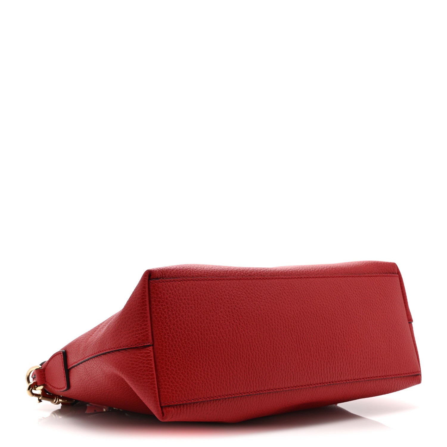 Gucci Dollar Calfskin GG Charm Satchel Red 4 of 11