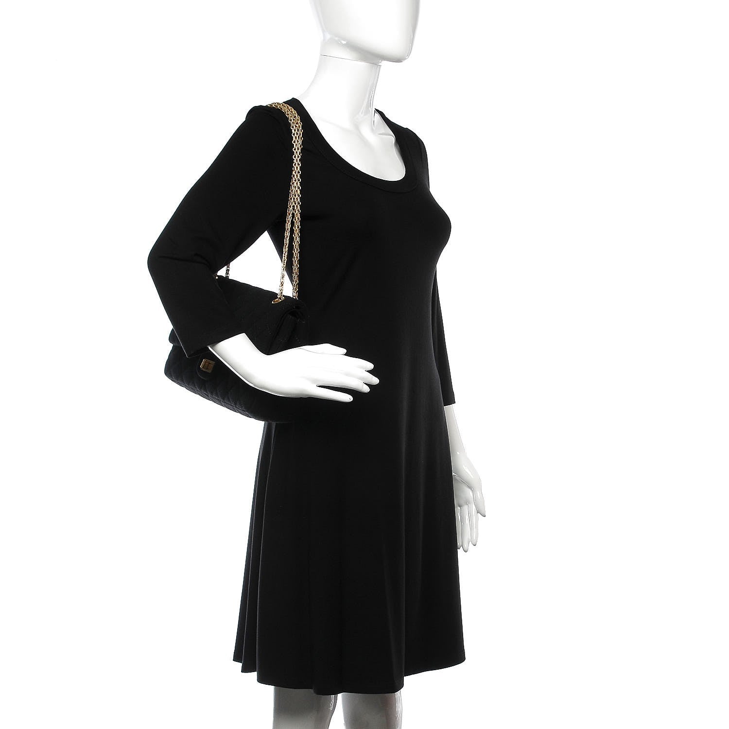 Chanel Jersey Quilted 2.55 Reissue 226 Flap Black 2 of 9