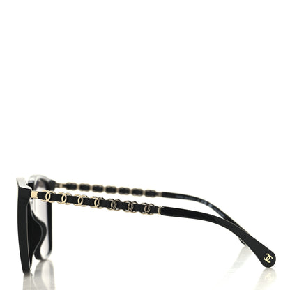 Chanel Acetate Calfskin Square Sunglasses 5546-Q-A Black 3 of 6