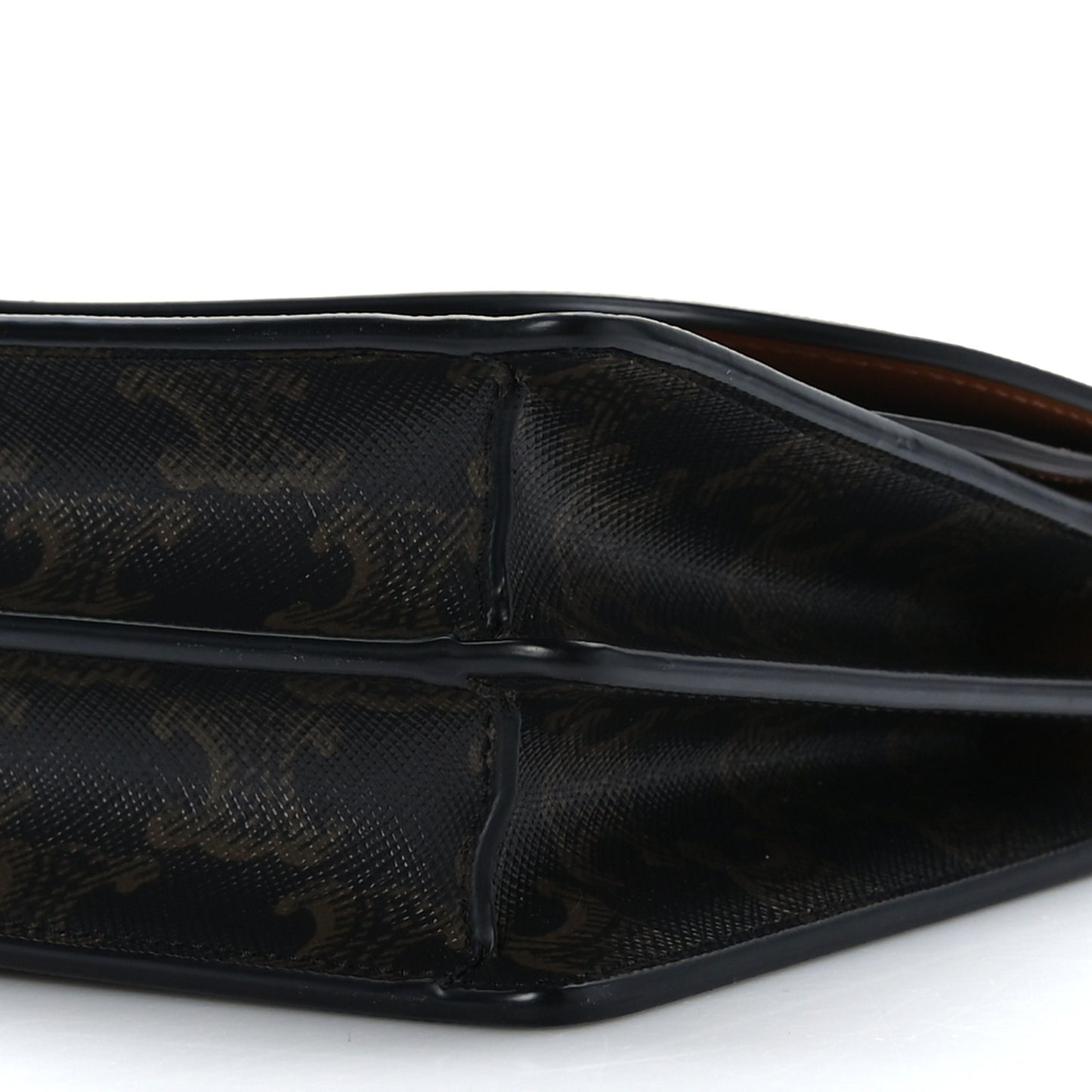 Triomphe Canvas Lambskin Wallet On Strap Tan