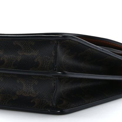 Celine Triomphe Canvas Lambskin Wallet On Strap Tan 9 of 9