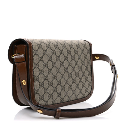 Gucci GG Supreme Monogram Horsebit 1955 Shoulder Bag Beige Brown Sugar 3 of 10