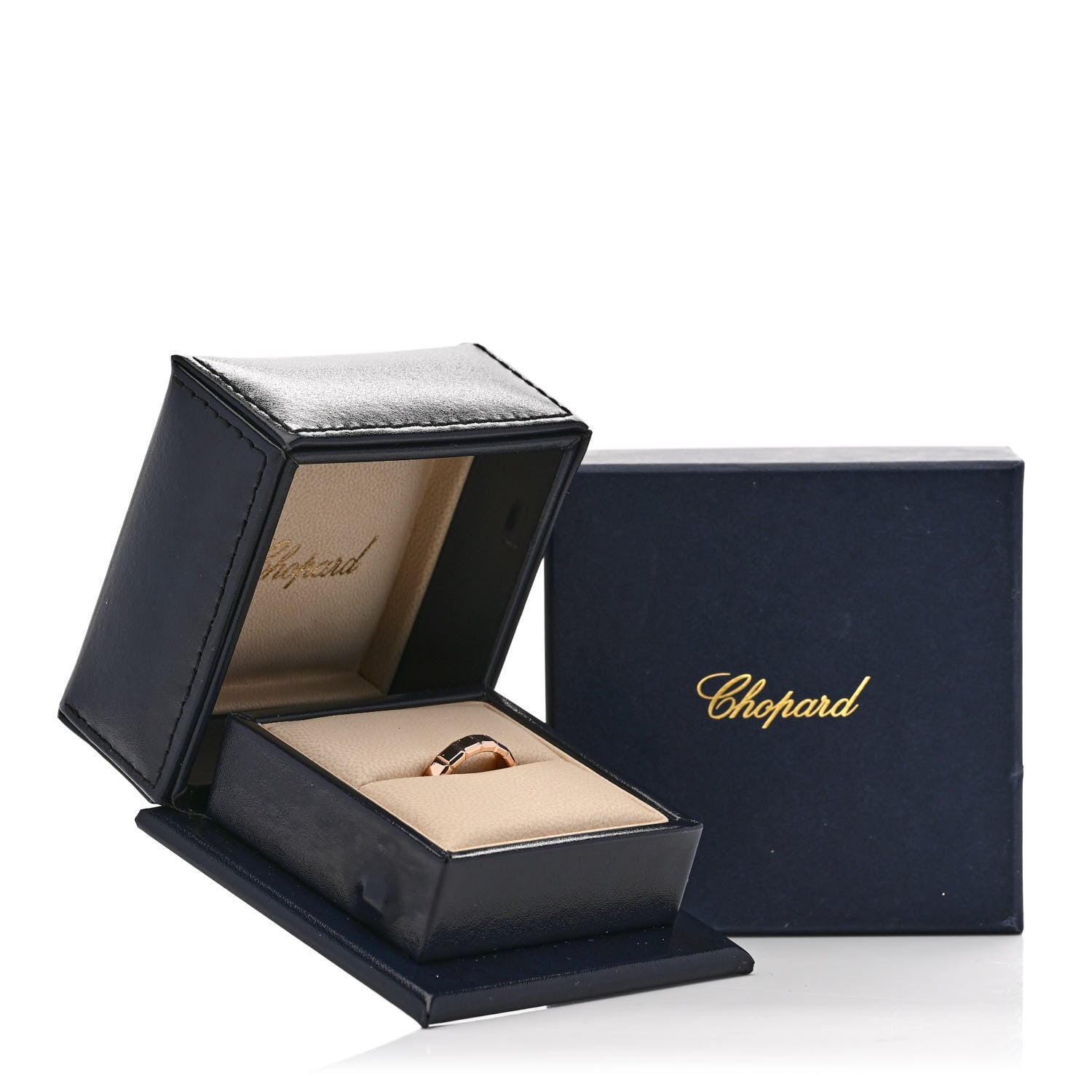Chopard 18K Rose Gold Ice Cube Band Ring 51 5.75 5 of 5