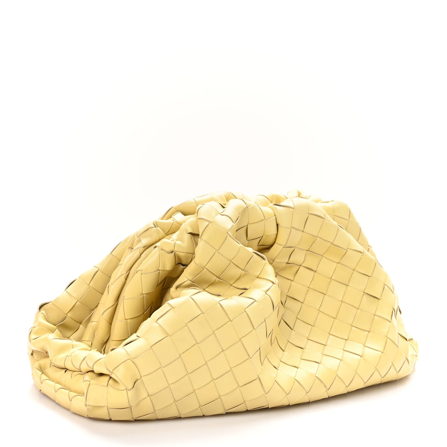 Nappa Maxi Intrecciato The Pouch Oversized Clutch Corn