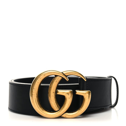 Gucci Calfskin Double G 40mm Belt 90 36 Black 1 of 6