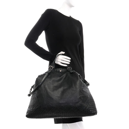 Bottega Veneta Iridescent Light Calf Maxi Scarabee Convertible Bag Dark Green 2 of 11