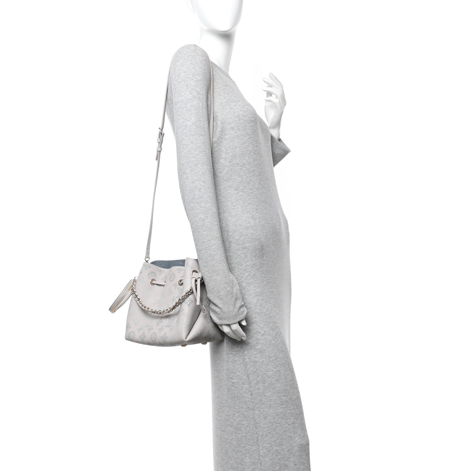 Louis Vuitton Mahina Flight Mode Bella Tote Brume Gray 2 of 12