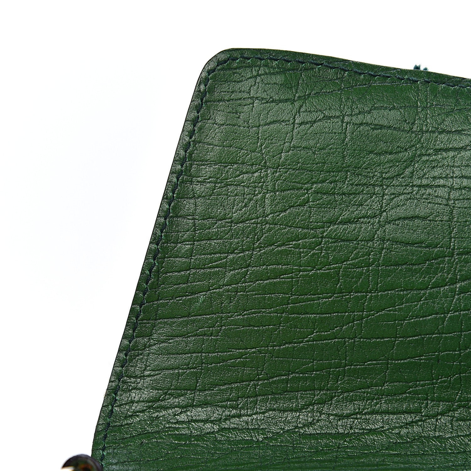 Gucci Monogram Web Small Horsebit Chain Clutch Green 8 of 12