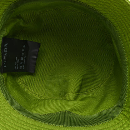Prada Drill Nylon Metal Triangle Logo Mens Bucket Hat M Drill 7 of 9