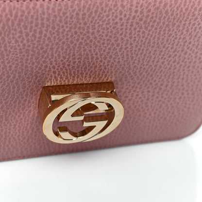 Gucci Dollar Calfskin Small Interlocking G Shoulder Bag Soft Pink 12 of 22