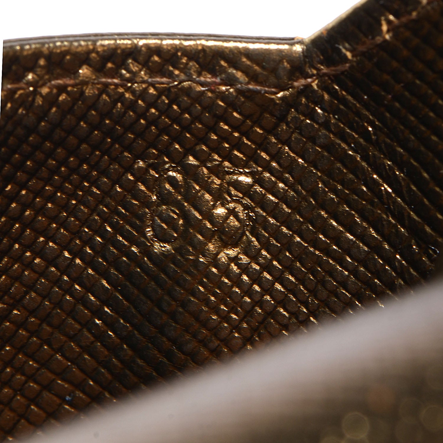 Prada Saffiano Coin Purse Bronzo 7 of 9