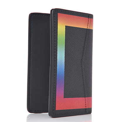 Louis Vuitton Taiga Rainbow Pocket Organizer Black 3 of 7